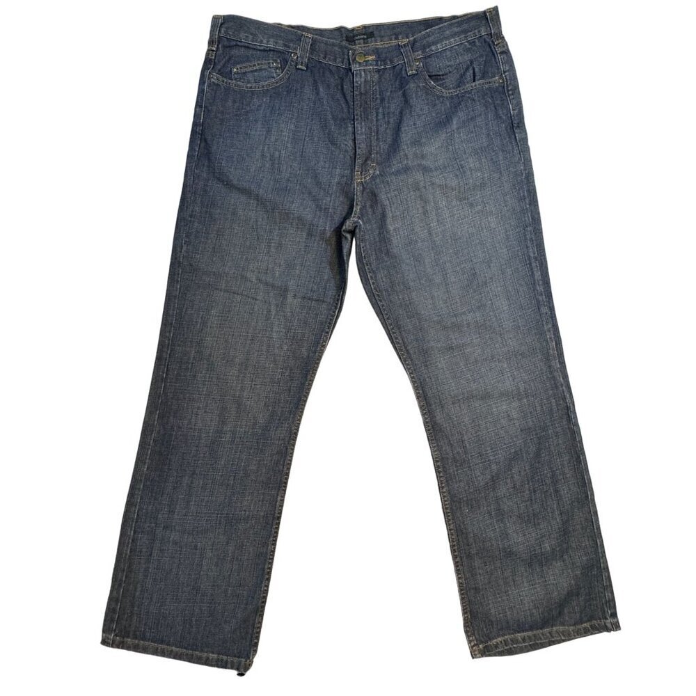 Claiborne Bootcut Jeans Men 40x32 Blue Dark Wash Straight Fit‎